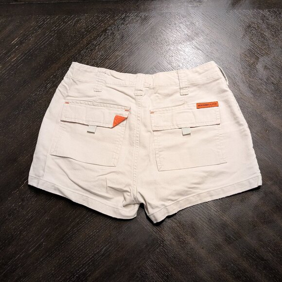 Vintage Abercrombie & Fitch Khaki Shorts – Size 4, Velcro Waist, 100% Cotton - Picture 2 of 4